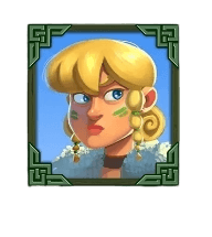 Blonde Female Viking symbol