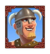 Helmeted Viking symbol